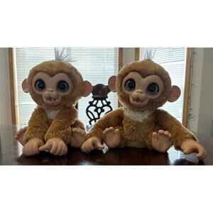 FurReal Friend Monkey Set Of Two 2017 Talking Sound Effects Plush‎ Toy Hasbro